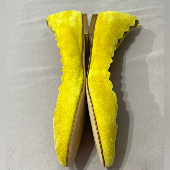 Suede Fabio Rusconi scalloped Ballet flats - Picture 3 of 13